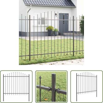 vidaXL Recinzione in acciaio - Recinzione per Giardino Grigio 170 x 190 cm