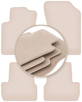 OEM Alfombrillas Beige Premium Para: Citro&euml;n C3 Ii Hatchback 2009-2016
