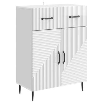 vidaXL Aparador Brillante 66 X 34,5 X 89,5 Cm Madera De Ingenier&iacute;a Vidaxl