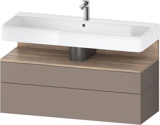 Duravit Duravit - Qatego Mueble Bajo Lavabo, 1 Extra&iacute;ble Y 1 Caj&oacute;n