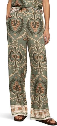 Sanctuary Soft Straight Leg Trouser Pants In Mezzo Sage