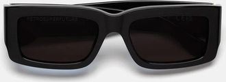 Retro Superfuture Sunglasses Night Black 47 X Black/Black Unisex
