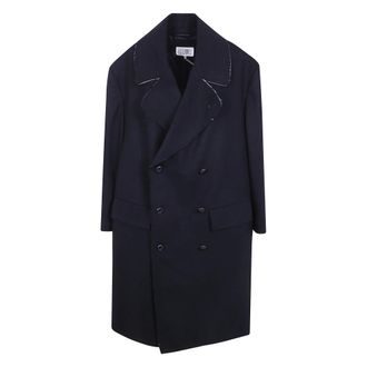 Maison Margiela Klassieke Jas - Dames - Mantels - Zwart - Maat: XS Wol
