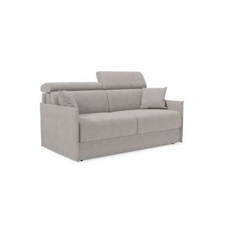 Divani.Store Sof&aacute; cama con reposacabezas reclinables en tela 169 cm gris