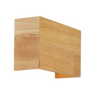 QAZQA Smart Wall Lamp Oak Wood 24 cm Incl. Wifi G9 - Otan