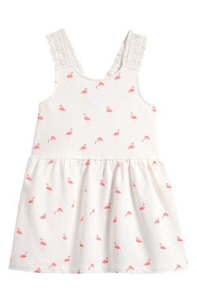 Splendid Kids Flamingo Fun Dress in Flamingo Print at Nordstrom, Size 2T