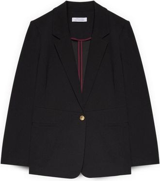 Fiorella Rubino Deconstructed Blazer - Dames - Blazers - Zwart - 6XL - Leer - Jassen