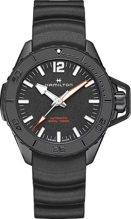 Hamilton Khaki Navy Frogman Automatic Black Dial Mens Watch H77855330