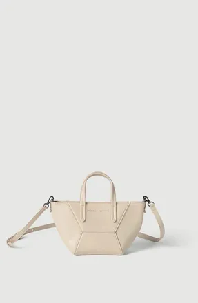 Brunello Cucinelli BC Duo mini bag in calfskin with monili in Ivory at Nordstrom