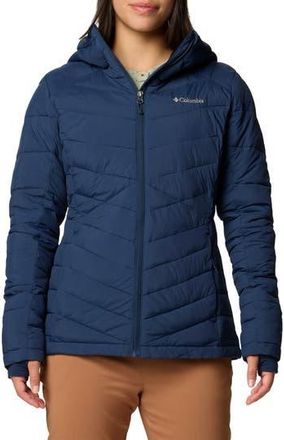 Columbia Joy Peak II Hooded Water Repellent Jacket in Collegiate Navy at Nordstrom Rack, Size X-Small