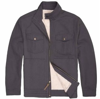 Dakota Grizzly Mens Branson Zip Up Jacket In Iron Shadow