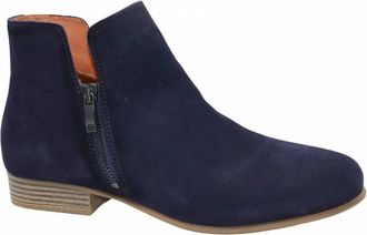 Eric Michael Womens Isabella Low Ankle Boots In Navy