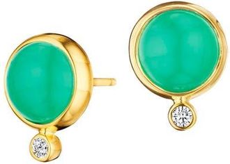 Syna Cirra Cabochon Studs in Chrysoprase at Nordstrom, Size Large