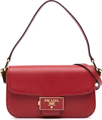 Prada Pre-owned Womens Classic Shoulder Bag - Red Leather - One Size