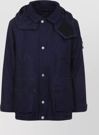 Stone Island hooded denim jacket