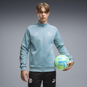 Puma Giacca con zip Olympique de Marseille KING Anthem da uomo, Abbigliamento, Blu, 3XL