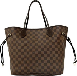 Louis Vuitton Brown Leather Pvc Handbag Shoulder Bag Tote Bag (Pre-Owned)