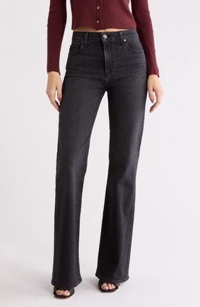 Paige Sofia Flare Leg Jeans in Solstice Black at Nordstrom, Size 34