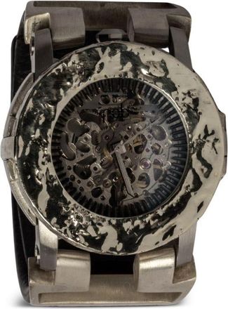 Parts Of Four x Fob Paris 190 42mm - unisex - Buffalo Leather/White Gold/Sterling Silver - M