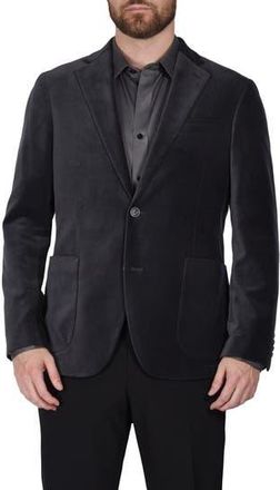 Ibiza Lifestyle Velvet Sport Coat in Grey at Nordstrom Rack, Size 48 Regular