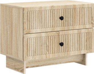 vidaXL Armario De Noche Roble Sonoma 62 X 34,5 X 47,5 Cm Vidaxl