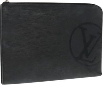 Louis Vuitton Pre-owned Clutches, female, Black, Size: ONE SIZE Pre-owned Leather Clutch