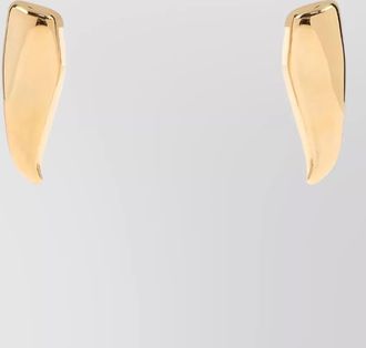 Bottega Veneta large prisma sculptural design earrings polished