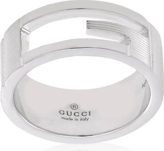 Gucci Branded Sterling Sterling Band Ring Size 8 YBC032661001017