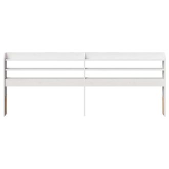 Berkfield Home Headboard with Shelves White 180 cm Solid Wood Pine