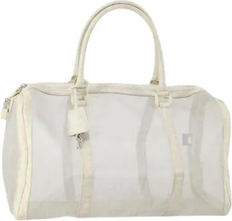 Fendi Pre-owned Weekend Bags, female, White, Size: ONE SIZE Pre-owned Vintage Plastic Weekend Bag