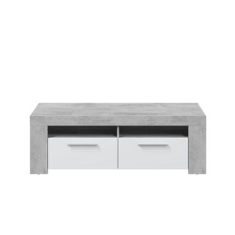 Usinestreet Mueble TV melamina, blanco artik, 120 x 40 x 42cm