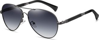 Generic Polarized Mens Sunglasses Outdoor Vacation Sunshade Driving Sunglasses (Color : B, Size : Medium) 2026