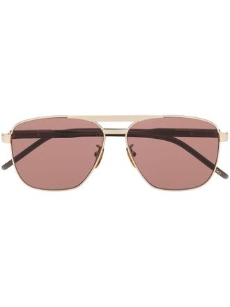 Gucci Occhiali da sole con montatura stile pilota - Verde