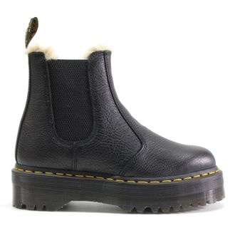 Dr. Martens 2976 Quad FL Pisa Leather Unisex Slip On Boots - Black - Size:UK 6.5