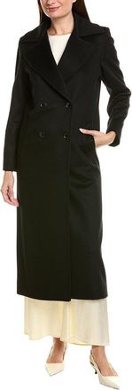 Sofiacashmere Wool & Cashmere-Blend Trench Coat