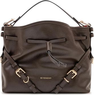 Givenchy Small Voyou Bucket - Dames - Handtassen - Bruin - ONE Size - Leer - Tassen