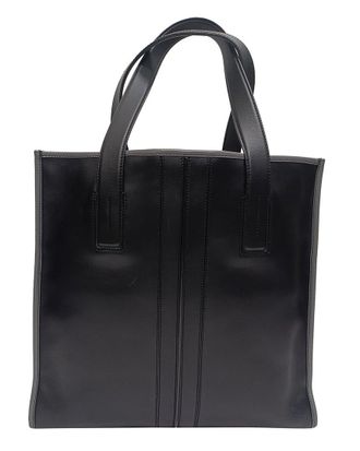 Tod's TodS Black Leather Slim Script Tote (Authentic Pre-Loved)
