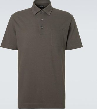 Ermenegildo Zegna Polo de piqu&eacute; de algod&oacute;n