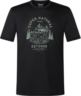 super.natural Landi Tee Merinoshirt f&uuml;r Herren | schwarz
