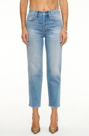 Pistola Denim Charlie High Rise Classic Straight Ankle Jeans In Spruce
