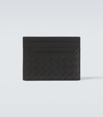 Bottega Veneta Intrecciato leather card holder