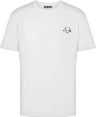 Moschino Classic Logo T-Shirt - Heren - T-shirts - Wit - 2XL - Katoen - Tops