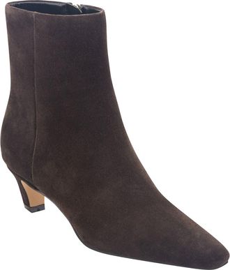 Marc Fisher Danai Kitten Heel Bootie in Dark Brown Suede at Nordstrom, Size 5.5