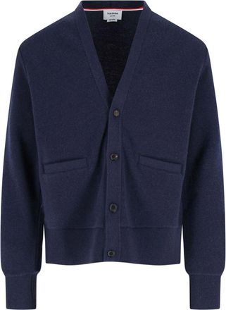 Thom Browne Silk wool and cashmere cardigan