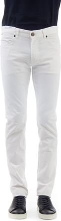 Pantaloni Torino Colored 5-Pocket Cotton Satin Swing Fit Trousers