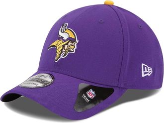 New Era Unisex-Adult NFL 39THIRTY Team Color Primary Primary Logo Stretch Fit Flex Football Cap Hat, Minnesota Vikings - Purple, Large-X-Large