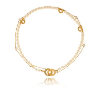 Ferragamo Necklaces, female, Yellow, Size: ONE SIZE Double Choker