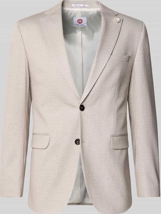CG - Club of Gents Slim Fit 2-Knopf-Sakko Modell Paul in Beige, Gr&ouml;&szlig;e 102