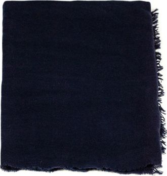 KANGRA Wol en kasjmier sjaal - Dames - Wintersjaals - Blauw - ONE Size - Wol - Accessoires