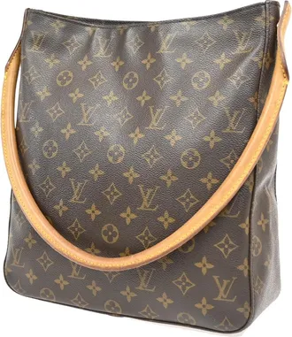 Louis Vuitton Looping Monogram Canvas Brown Canvas Handbag (Pre-Owned)